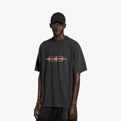 BALENCIAGA 발렌시아가 BB 아이콘 스탠실 반팔 티셔츠