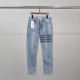 THOM BROWNE 톰브라운 사선완장 로고탭 청바지