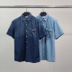 MAISON MARGIELA 메종마르지엘라 포켓자수 반팔 데님 셔츠