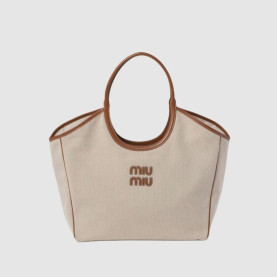 MIUMIU 미우미우 아이비 캔버스백 5BG281 2COLOR