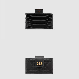 DIOR 디올 카드지갑 Jolie 자스민 양 가죽 S3104