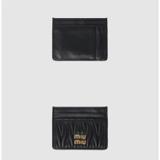36위 MIUMIU 미우미우 마테라쎄 나파 가죽 카드 홀더 5MC076 4COLOR