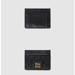 36위 MIUMIU 미우미우 마테라쎄 나파 가죽 카드 홀더 5MC076 4COLOR