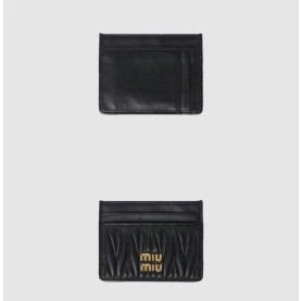 36위 MIUMIU 미우미우 마테라쎄 나파 가죽 카드 홀더 5MC076 4COLOR