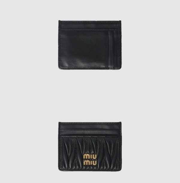 36위 MIUMIU 미우미우 마테라쎄 나파 가죽 카드 홀더 5MC076 4COLOR