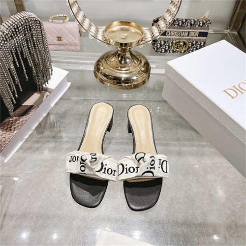 DIOR 디올 여성용 슬리퍼 (굽높이4CM) D19121 2COLOR