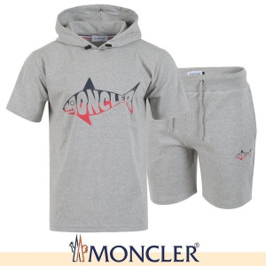 MONCLER 몽클레어 샤크 프린팅 후드T & 반바지 셋업