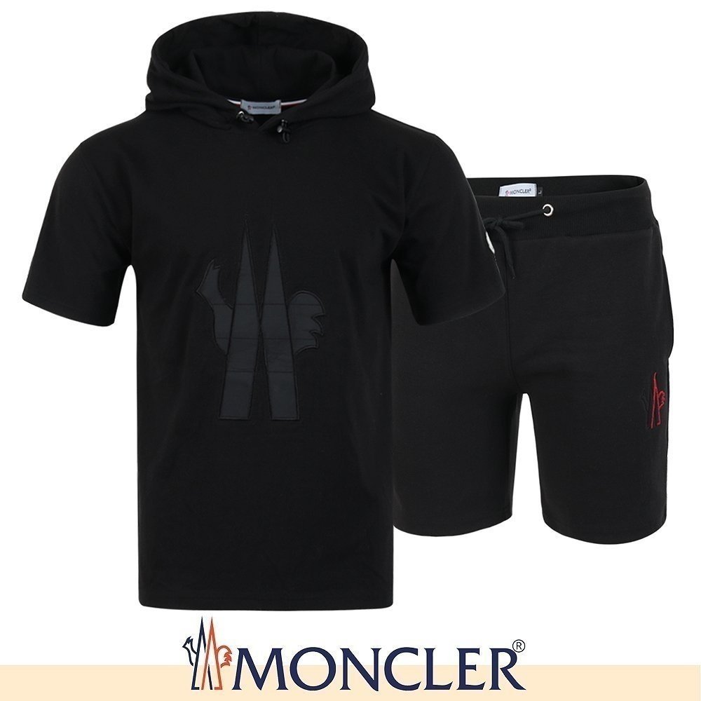 MONCLER 몽클레어 그레노블 빅로고 후드T & 반바지 셋업