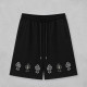 CHROME HEARTS 크롬하츠 세메터리 레더 패치 쇼트 팬츠 2COLOR