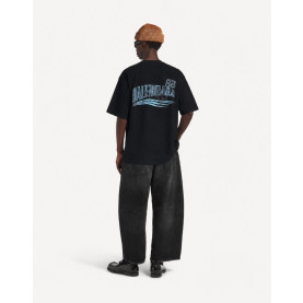 BALENCIAGA 발렌시아가 BB 멀티 로고 자수 빈티지 숏 슬리브 티셔츠 2COLOR