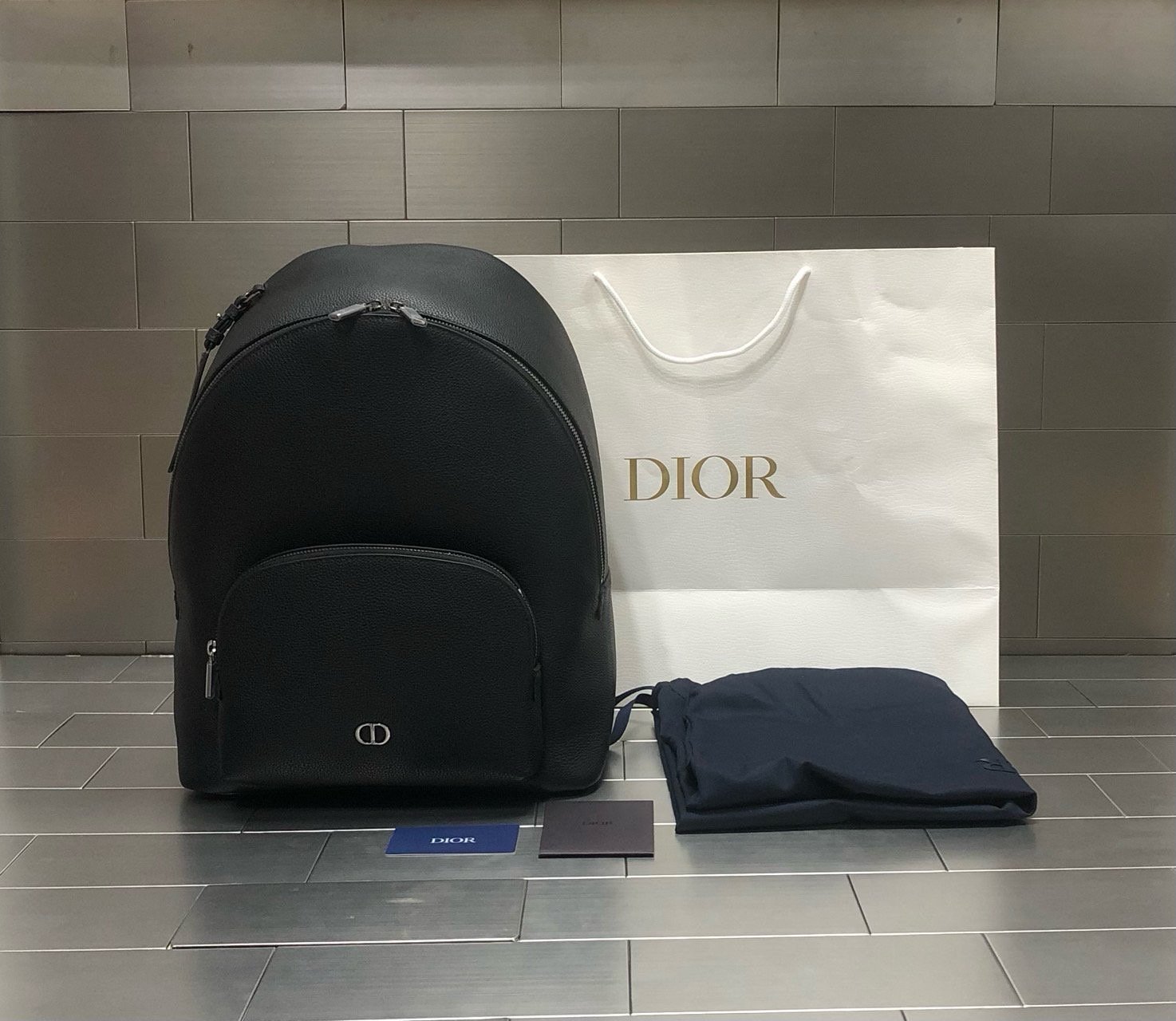 DIOR 디올 CD 아이콘 비즈니스 백팩