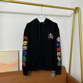 CHROME HEARTS 크롬하츠 멀티컬러 크로스 세메터리 후드 스웨트셔츠