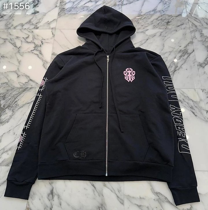 CHROME HEARTS 크롬하츠 데들리 돌 홀스슈 바인 대거 집업 후드