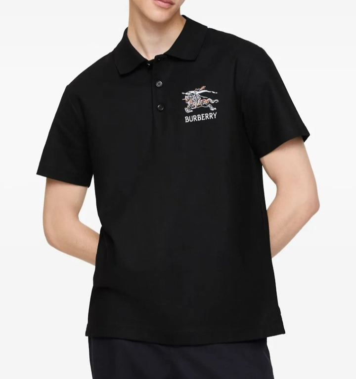 BURBERRY 버버리 EKD 스케치 코튼 폴로 셔츠