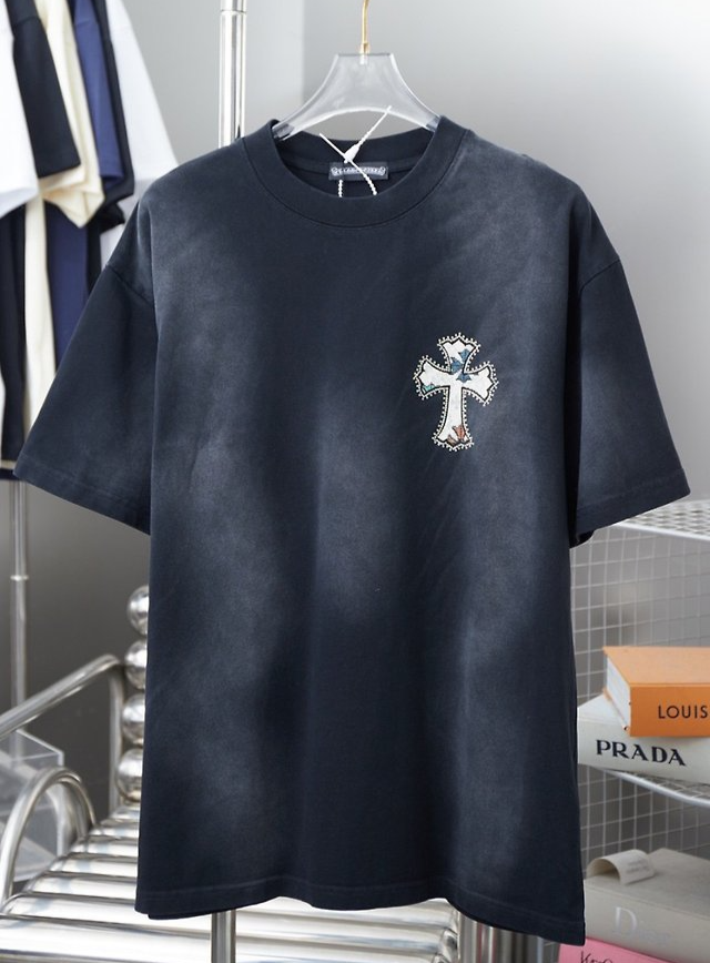 CHROME HEARTS 크롬하츠 크로스 포레 반팔티셔츠