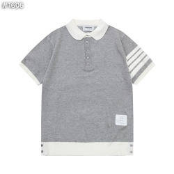 THOM BROWNE 톰브라운 사선 배색 폴로 니트 2COLOR
