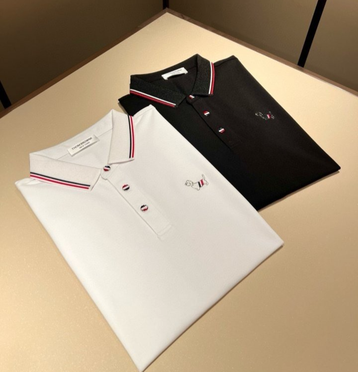 THOM BROWNE 톰브라운 헥터 포인트 라인 폴로 셔츠 2COLOR