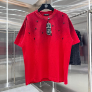 CHROME HEARTS 크롬하츠 64288 라인스톤 크로스 워싱 반팔 2COLOR