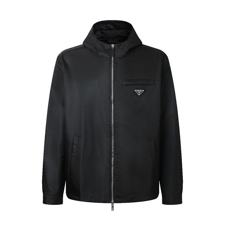 PRADA 프라다 64215 리나일론 후드 블루종 자켓