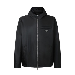 PRADA 프라다 64215 리나일론 후드 블루종 자켓