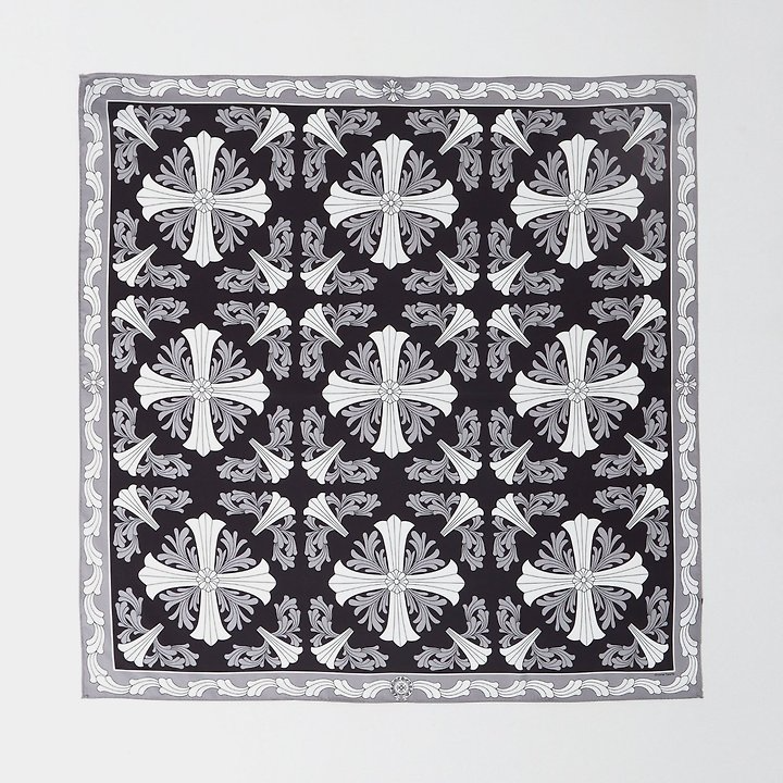 CHROME HEARTS 크롬하츠 스퀘어 로고 스카프