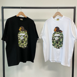 BAPE 베이프 마일로 에이프 반팔 　