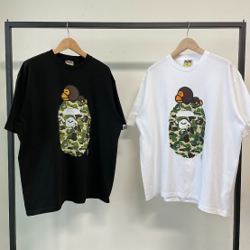 BAPE 베이프 마일로 에이프 반팔 　