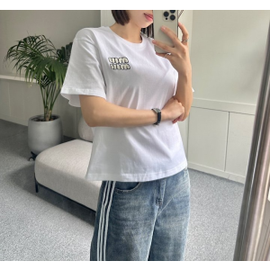 MIUMIU 미우미우  뽀글이 자수 반팔 3COLOR