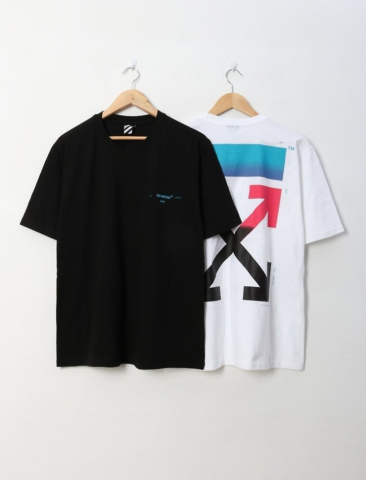OFF-WHITE 오프화이트 그라데이션 반팔