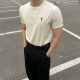AMI 아미 하트 로고 쿨 반팔 니트 4COLOR