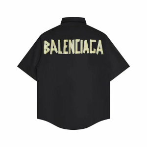 BALENCIAGA 발렌시아가 013 테이프 타입 로고 반팔 셔츠