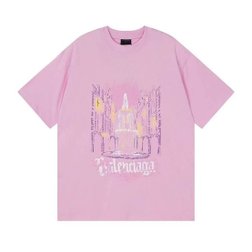BALENCIAGA 발렌시아가 3326 파리 파운튼 로고 반팔