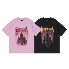 BALENCIAGA 발렌시아가 3332 메탈 로고 사크레쾨르 로고 반팔