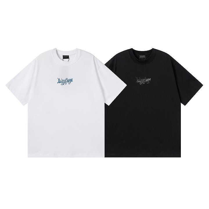 BALENCIAGA 발렌시아가 3339 스케치 로고 반팔