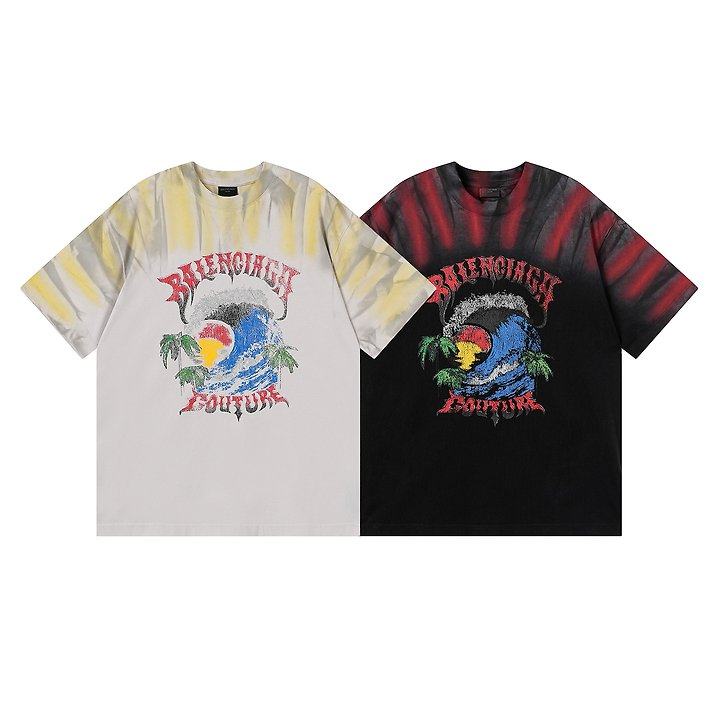 BALENCIAGA 발렌시아가 3340 익스트림 타이다이 워싱 반팔