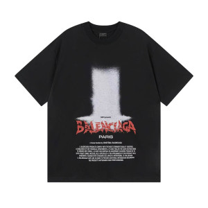 BALENCIAGA 발렌시아가 3342 더 도어 로고 반팔
