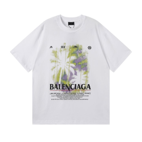 BALENCIAGA 발렌시아가 3345 파리스 트로피컬 로고 반팔