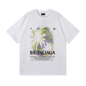 BALENCIAGA 발렌시아가 3345 파리스 트로피컬 로고 반팔