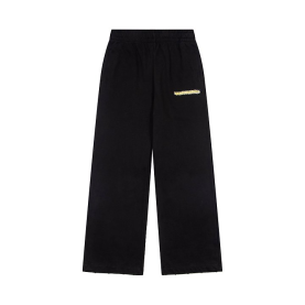 BALENCIAGA 발렌시아가 6893 크랙 로고 구제 워싱 스웨트 팬츠