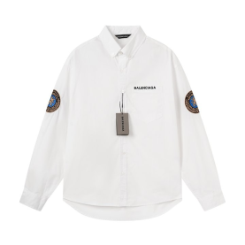 BALENCIAGA 발렌시아가 8004 월계수 자수 패치 로고 셔츠