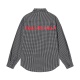 BALENCIAGA 발렌시아가 8014 로고 깅엄 체크 셔츠