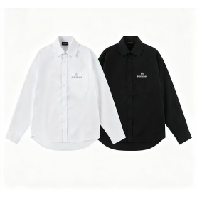 BALENCIAGA 발렌시아가 8019 BB 로고 자수 셔츠