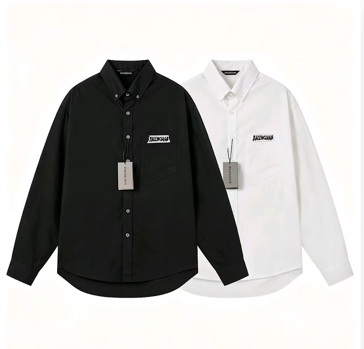 BALENCIAGA 발렌시아가 8020 마스킹 테이프 로고 셔츠 　