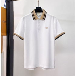 GUCCI 구찌 650827 인터로킹 G 자수 로고 배색 폴로 반팔