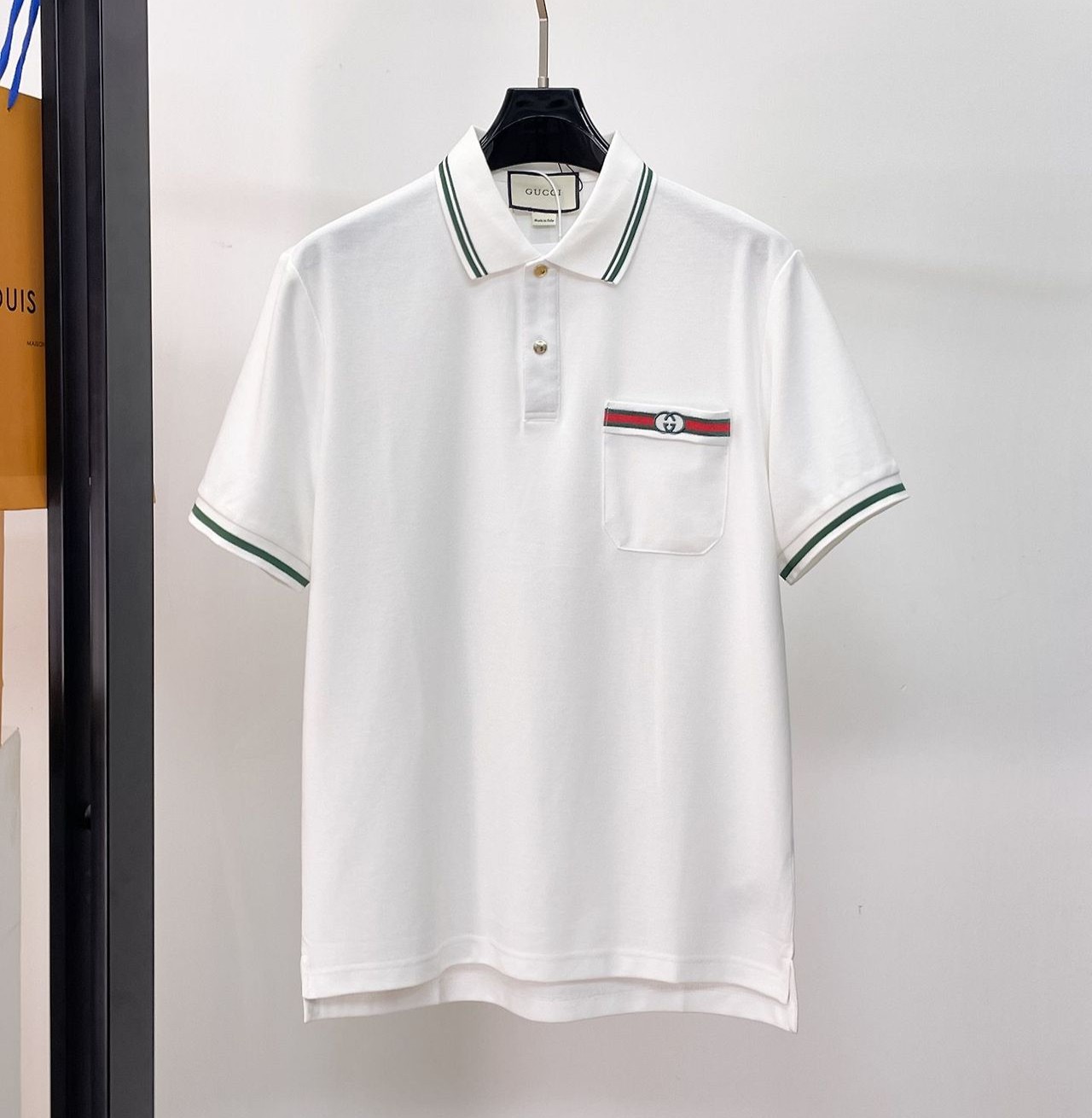 GUCCI 구찌 650830 웹 인터로킹 G 자수 로고 폴로 반팔 2COLOR