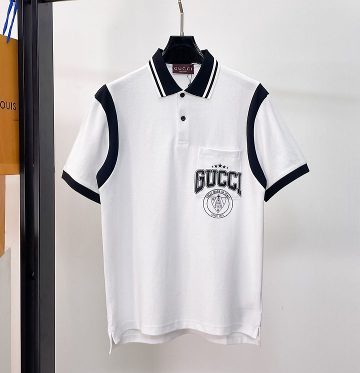 GUCCI 구찌 650834 엠블럼 로고 프린트 폴로 반팔 2COLOR