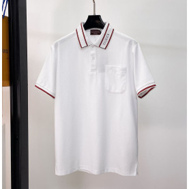 GUCCI 구찌 650837 인터로킹 G 자수 로고 배색 폴로 반팔 4COLOR