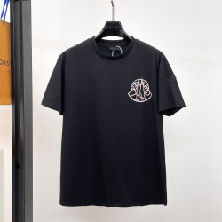 MONCLER 몽클레어 650873 오버랩 로고 코튼 반팔 2COLOR