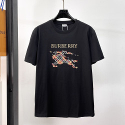 BURBERRY 버버리 650857 EKD 자수 로고 코튼 반팔 2COLOR