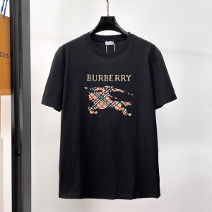 BURBERRY 버버리 650857 EKD 자수 로고 코튼 반팔 2COLOR